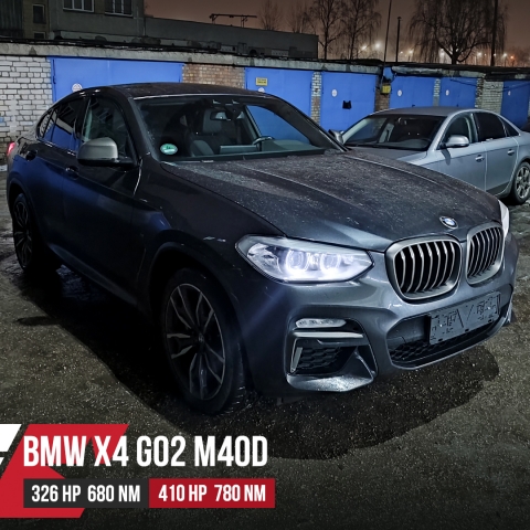 Чип тюнинг BMW X4 G02 M40d 326hp